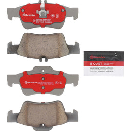 Brembo OE rear ceramic brake pads for Mercedes-Benz E-Class W212, showing the brake pad with OE design and branding.