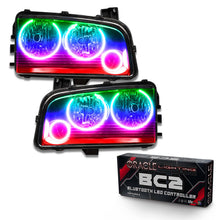Load image into Gallery viewer, Oracle 05-10 Dodge Charger SMD HL (Non-HID) - Triple Halo - ColorSHIFT w/ BC1 Controller