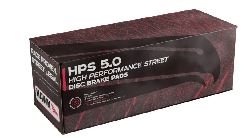 Hawk Performance high-performance street rear brake pads for 2013-2014 Subaru BRZ Ltd, 277mm front disc, solid rear disc.