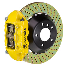 Load image into Gallery viewer, Brembo 22+ GR86 rear performance brake kit with 4-piston cast 345x28mm drilled two-piece yellow rotor for enhanced stopping power