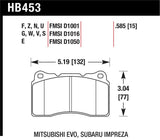 Hawk 03-06 Evo / 04-09 STi / 09-10 Genesis Coupe (Track Only) / 2010 Camaro SS / 08-09 Pontiac G8 GX