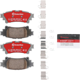 Brembo OE ceramic rear brake pad for Lexus GS 2011+ and IS 2013+ models, featuring high-performance brake pad design