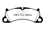 EBC 12-15 Porsche 911 (991) (Cast Iron Rotor only) 3.8 Carrera S Redstuff Front Brake Pads