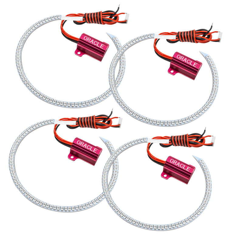 Oracle 08-14 Dodge Challenger LED Projector Headlight Halo Kit - Red