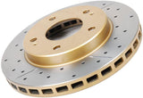 DBA 15-20 Ford Mustang GT (w/o Perf Pkg) Rear Street Series Drilled Rotor w/Black Hat