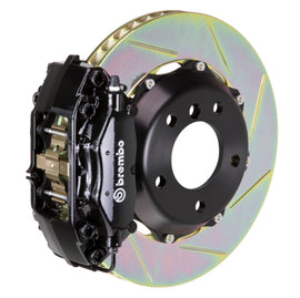 Brembo 16+ Miata MX-5 ND front GT BBK 4-piston cast slotted rotor, black performance brake kit with 328x28mm 2-piece design.