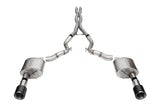 Corsa 2024 Ford Mustang GT Convertible 3in Sport Cat-Back Exhaust - 4.5in Carbon Fiber Tips