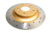 DBA 00-09 Honda S2000 Rear Street Series Drilled & Slotted Rotor w/Gold Hat