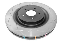 Load image into Gallery viewer, DBA 09+ Nissan 370Z and Infiniti G37 Sport front slotted 4000 Series brake rotor with detailed slotted surface for improved braking performance.