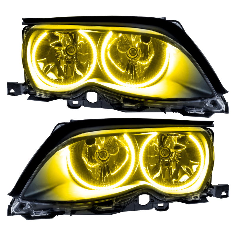 Oracle 02-05 BMW 3 Series SMD HL - Black - ColorSHIFT w/ Simple Controller