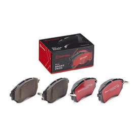 Brembo OE front brake pads for Subaru Forester 2014-2018 and Legacy 2005-2019, low-metal premium OE equivalent.