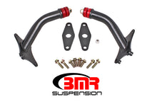 Load image into Gallery viewer, Black Hammertone BMR 16-17 6th Gen Camaro engine motor mount kit with integrated stands, made of durable polyurethane.