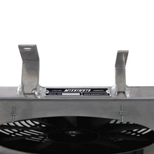 Load image into Gallery viewer, Mishimoto aluminum fan shroud kit for 1994-1996 Ford Mustang, engine bay with fan shroud installed, no ABS components visible.