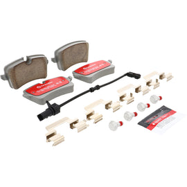 Brembo OE ceramic rear brake pads for Audi A6 C7 (4G2/4GC), showing the brake pad set and packaging.