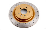 DBA 05-10 Ford Mustang Base Model Front 4000 Series Drilled & Slotted Rotor