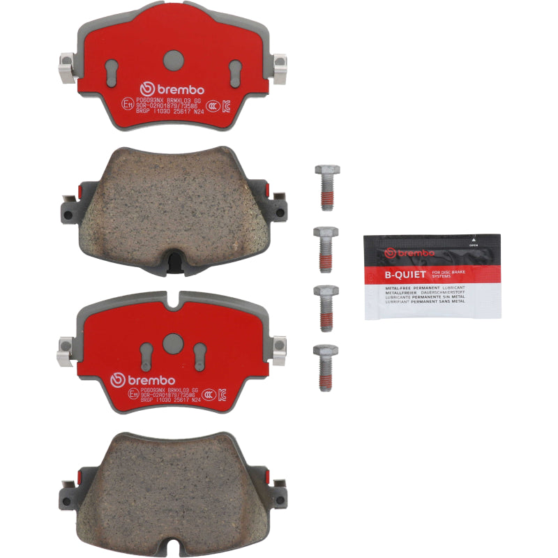 Brembo OE Xtra Ceramic Brake Pads for 2019+ BMW 1-Series F40 and 2018+ BMW 3-Series G20 G80 G28 front brake pad set