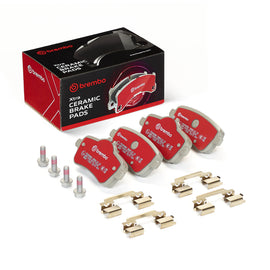 Brembo OE ceramic rear brake pads for Mercedes C-Class Coupe (C205) and GLS (X166), high-performance brake pads.