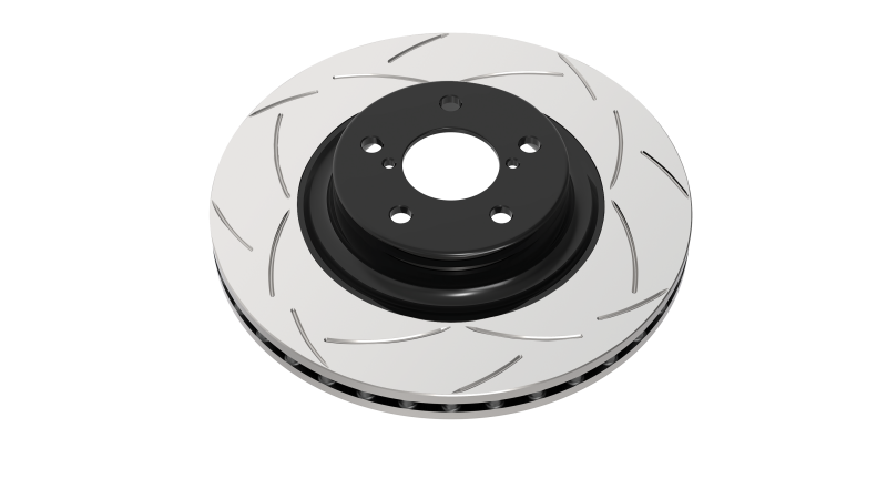 DBA rear slotted street series brake rotor for Subaru WRX STi 2015-2021 and BRZ 2011-2021 with performance package.