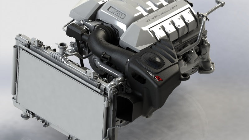aFe Power 13-15 Chevrolet Camaro SS V8-6.2L Pro DRY S cold air intake system with filter and piping for enhanced engine airflow