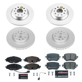 Power Stop 17-18 Volkswagen Golf Front & Rear Euro-Stop Brake Kit