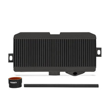 Load image into Gallery viewer, Mishimoto Subaru 08-15 WRX STi top-mount intercooler kit with black powder-coated intercooler and black silicone hoses.