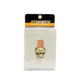 Mishimoto 80-degree fan switch for Honda Civic, Integra, Accord, and SC2000, used for controlling cooling fans and shrouds.