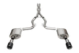Corsa 2024 Ford Mustang GT Coupe 3in Sport Cat-Back Exhaust - 4.5in Carbon Fiber Tips
