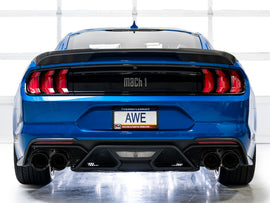 AWE Tuning 21-23 Ford Mustang Mach 1 SwitchPath Cat-Back Exhaust w/ Quad Diamond Black Tips