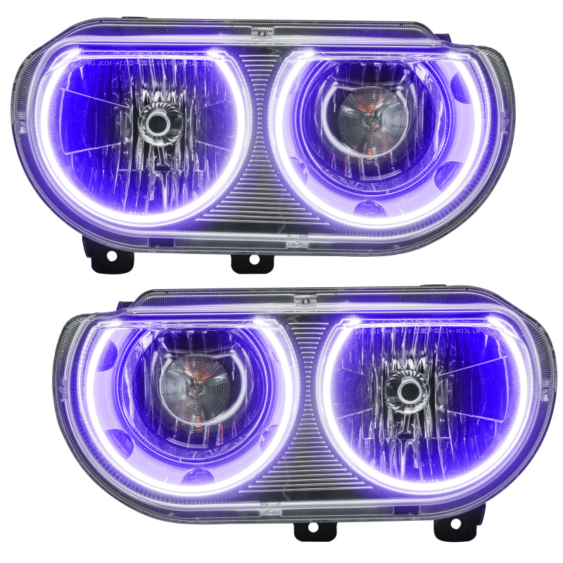 Oracle 08-14 Dodge Challenger SMD HL (Non-HID) - ColorSHIFT w/o Controller