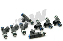 Load image into Gallery viewer, DeatschWerks LS2/5.7L &amp; 6.1L HEMI 60lb fuel injector set for 8-cylinder engines, showing detailed view of injectors.