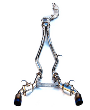 Load image into Gallery viewer, Invidia 2019+ Toyota Supra Dual N1 w/ Valve Single Layer Titanium Tip Cat-back Exhaust