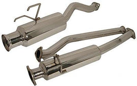 Injen 2013 Mitsubishi Lancer 2.4L 4-cylinder axle back exhaust system with 60mm pipe and polished stainless steel finish.
