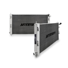 Load image into Gallery viewer, Mishimoto aluminum radiator for 2008+ Mitsubishi Lancer Evo X and Ralliart, showing the sleek, lightweight design and cooling fins.
