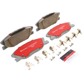 Brembo OE ceramic brake pads for Dodge Charger 2014-2019 front brake system, showing the brake pad with Brembo branding