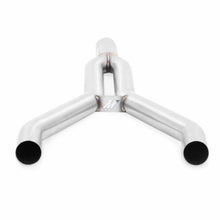 Load image into Gallery viewer, Mishimoto catback stainless steel exhaust system for 2015-2016 Ford Mustang 2.3L EcoBoost, showing the polished pipes and muffler.