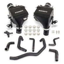 Load image into Gallery viewer, Mishimoto intercooler kit for 2016+ Infiniti Q50/60 3.0T, showing the aluminum intercooler core and piping components.