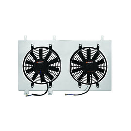 Mishimoto aluminum fan shroud kit for 1989-1994 Nissan 240SX with KA engine, designed for improved cooling and engine performance.