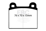 EBC 68-72 Alfa Romeo 1750 1.75 Ultimax2 Front Brake Pads