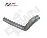 Diamond Eye 00-03 Ford 7.3L Diesel E-Series Van w/ Auto Trans/ Non-Catalyst 4in Aluminum Downpipe
