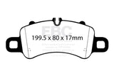 EBC 2016+ Porsche 911 (991/2 w/Cast Iron Rotors) 3.0TT Carrera Bluestuff Front Brake Pads