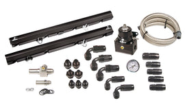 Aeromotive 86-98 Ford Mustang GT 5.0L Bolt-On Fuel Rail Kit - Black