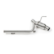 Load image into Gallery viewer, Mishimoto Chevrolet Camaro SS 2016+ quad-tip axle-back exhaust with polished stainless steel tips, installed on the vehicle.