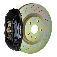 Load image into Gallery viewer, Brembo performance front brake kit for Subaru BRZ and Toyota GR86, drilled black 2-piece cast rotor with 4-piston caliper