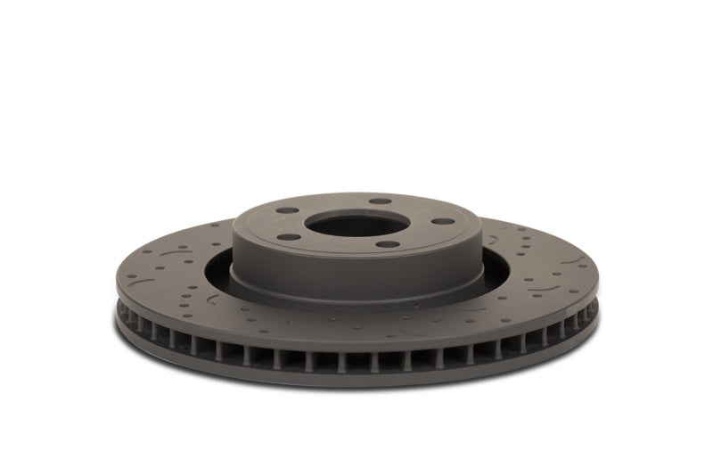 Hawk Performance Talon brake rotors with slotted and drilled design for enhanced stopping power and heat dissipation.