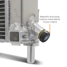 Load image into Gallery viewer, Mishimoto aluminum radiator for 2024+ Ford Mustang V8 and 2.3L, showcasing sleek, performance-focused design.