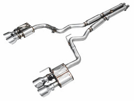 AWE Tuning 21-23 Ford Mustang Mach 1 SwitchPath Cat-Back Exhaust w/ Quad Chrome Silver Tips
