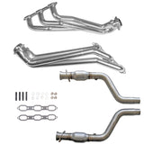 BBK 05-10 Dodge Challenger/Charger V6 1-5/8in Headers w/High Flow Catted Mid Pipe (Silver Ceramic)