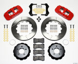 Wilwood AERO6 Front Hat Kit 14.25 Red 2006-10 Magnum/Challenger/Charger/300C