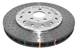 DBA 12-13 Audi TT Quattro RS (370mm Front Rotor) Front 5000 Series Drilled Rotor w/Silver Hat