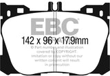 EBC 2017+ Mercedes-Benz E300 (W213) 2.0L Turbo Ultimax2 Front Brake Pads